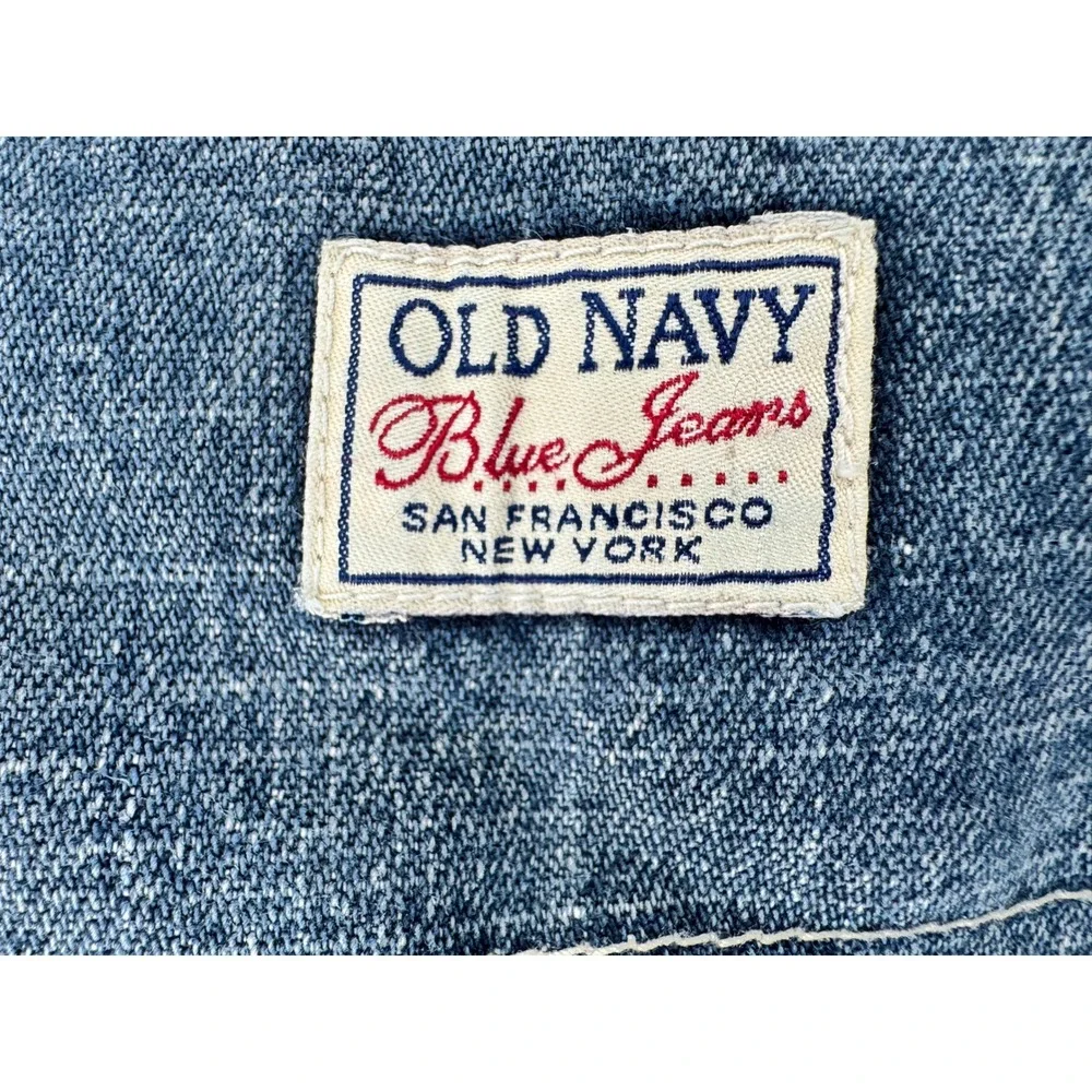 Old Navy Carpenter Jeans Mens 30x30 Blue‎ Vintage 2002 Relaxed Workwear Utility
